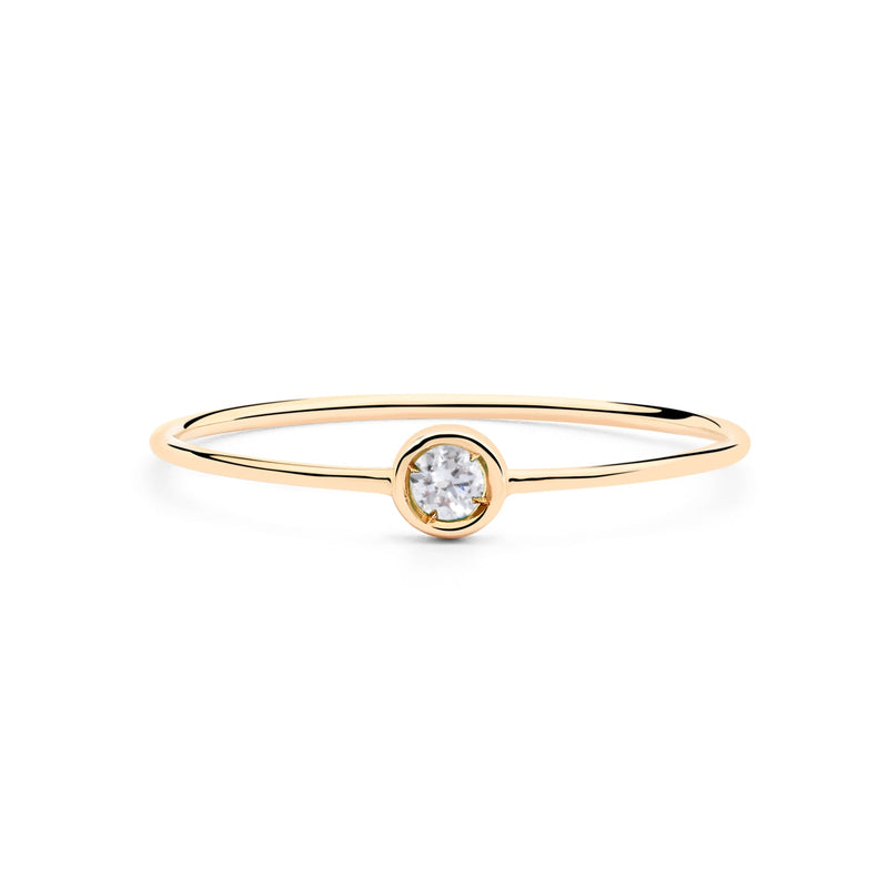 ANILLO QUEEN PLATA CON BAÑO DE ORO 18K Y DIAMANTE