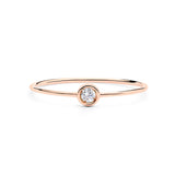 ANILLO QUEEN ORO ROSA 18K Y DIAMANTE