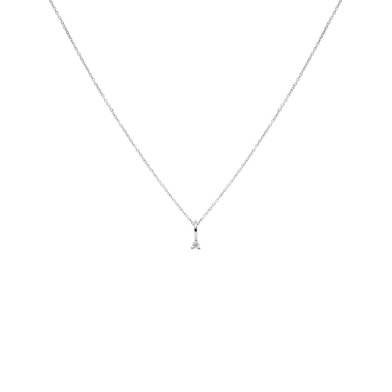 COLGANTE PRINCESS PLATA CON BAÑO DE RODIO Y DIAMANTE