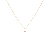 COLGANTE QUEEN ORO 18K Y TURMALINA ROSA