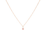 COLGANTE QUEEN ORO ROSA 18K Y TURMALINA ROSA