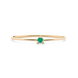 ANILLO PRINCESS ORO 18K Y ESMERALDA