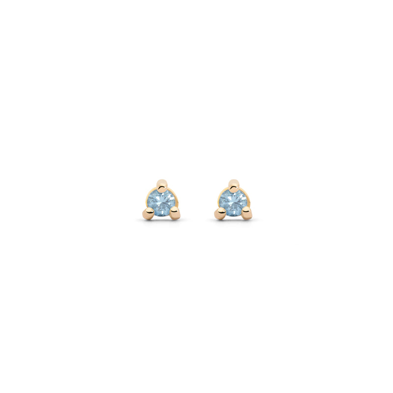 PENDIENTES PRINCESS ORO 18K Y AGUAMARINAS