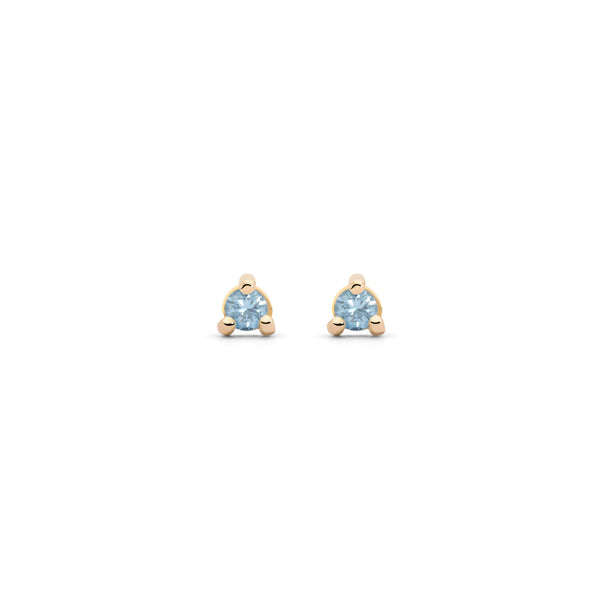 PENDIENTES PRINCESS PLATA CON BAÑO DE ORO 18K Y AGUAMARINAS