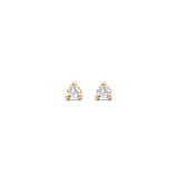 PENDIENTES PRINCESS PLATA CON BAÑO DE ORO 18K Y DIAMANTES