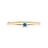 ANILLO PRINCESS ORO 18K Y ZAFIRO